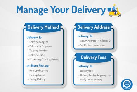manage your delivery with our pos system